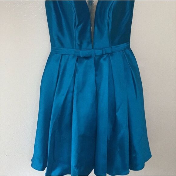 Sherri Hill Navy Blue Doll Dress - Picture 7 of 7